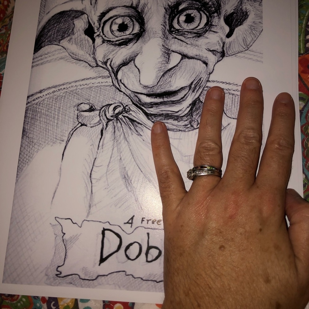 DOBBY(Harry Potter)B&W ART PRINT - Picture 5 of 5
